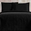Cobre Leito Queen Plata Percal 200 Fios 3 Peças - Preto