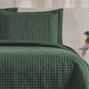 Cobre Leito Queen Plata Percal 200 Fios 3 Peças - Verde Militar