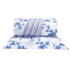 Cobre Leito Solteiro Colori Dupla Face 200 Fios Estampado 2 Peças - Floral Azul