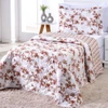 Cobre Leito Solteiro Colori Dupla Face 200 Fios Estampado 2 Peças - Flores Secas