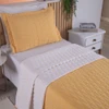 Cobre Leito Solteiro Cristal 200 Fios 2 Peças - Amarelo - Hipercal 100% Poliéster