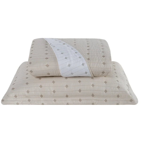 Cobre Leito Solteiro Decor Bordado 200 Fios 2 Peças - Avela - Hipercal 100% Poliéster