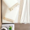 Jogo de Lençol Casal Padrão Supreme Percal 400 Fios Acetinado 4 Peças - Off White