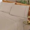 Jogo de Lençol Casal Percal 200 Fios 4 Peças Elegance - Cáqui