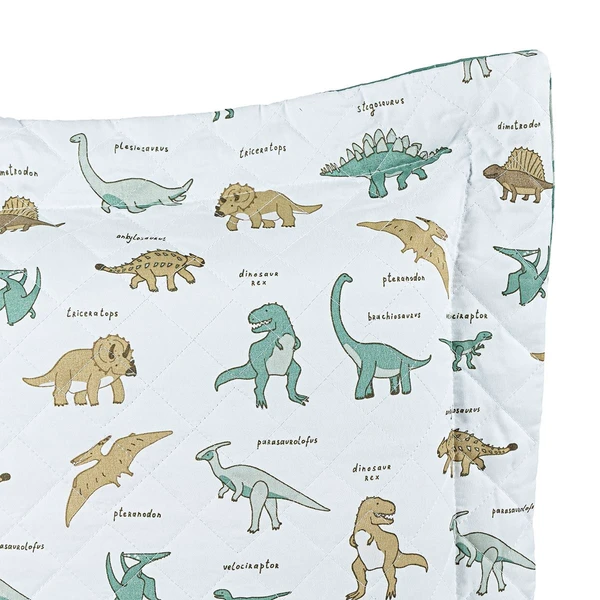 Kit Cobre Leito Solteiro Infantil Dinossauros 4 Peças Micropercal 200 fios