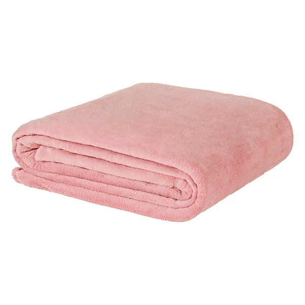 Manta Casal Everest Microfibra Toque Macio - Rosa