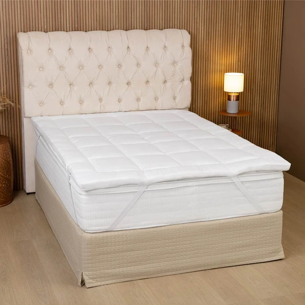 Pillow Top King Toque de Pluma 200 Fios - 1 Peça