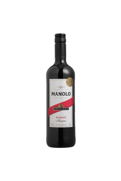 Vinho Manolo Tinto de Mesa Bordo Suave 750ml