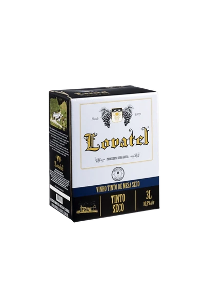 Vinho Tinto de Mesa Seco Lovatel 3l