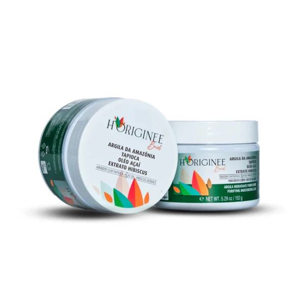 Argila da Amazônia Purificante com Açaí e Hibiscus - Vegana - 150 Gr