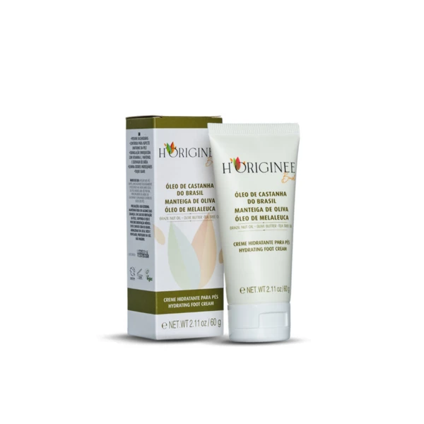 Hidratante de Pés Vegano: Castanha do Brasil, Oliva, Melaleuca - 60 GR