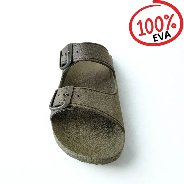 Chinelo Birken Nuvem verde EVA puro