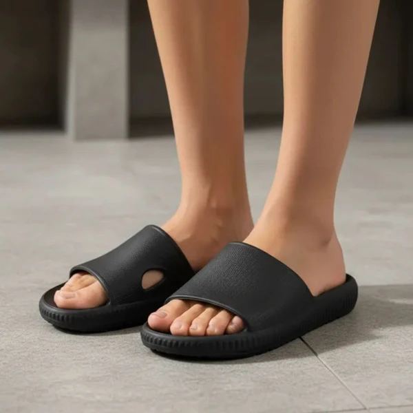 Chinelo Nuvem preto Slide EVA puro