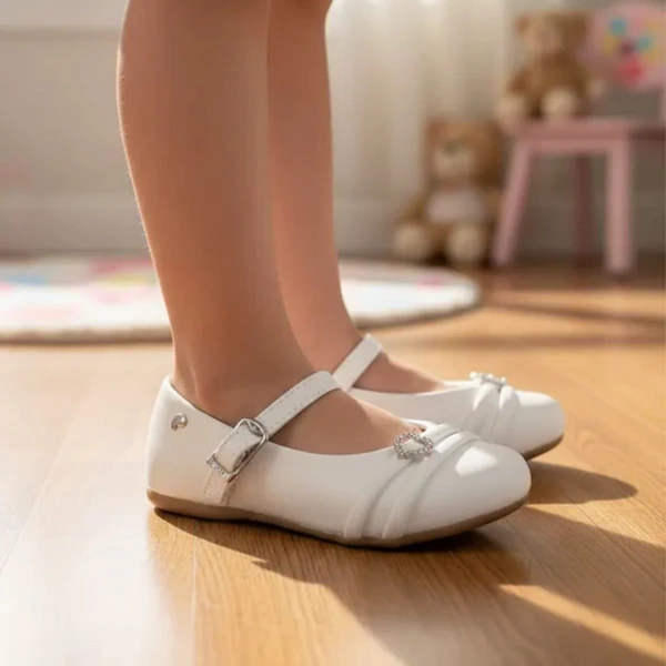 Sapatilha Infantil de Menina Sapato Boneca Sintético Pampili