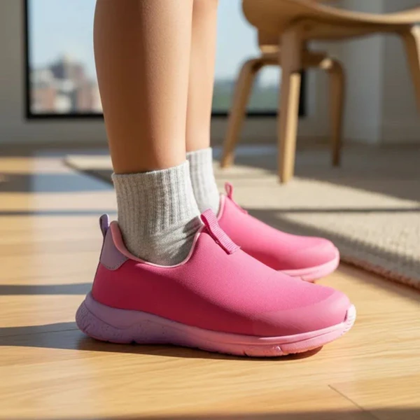 Tenis infantil feminino mini soft calce facil pink Pampili