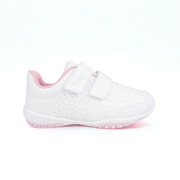 Tenis infantil menina Pampili feminino Escolar Branco Infantil Honey Branco Rosa